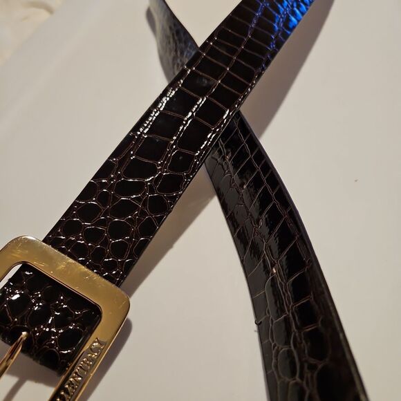 ✨️Ellen Tracy Brown Leather Belt XL WAIST 34"-42" Like New - Picture 8 of 8